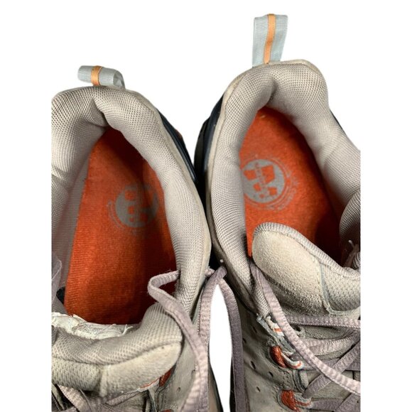 Merrell Sport Low Taupe Brown Leather Trail Hiking Boots Womens Sz 9 Shoes READ - Picture 7 of 11